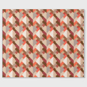 Moderne Abstracte driehoeken, bruin, buisje en Sin Cadeaupapier (Vlak)