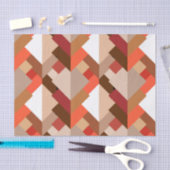 Moderne Abstracte driehoeken, bruin, buisje en Sin Tissuepapier (Craft)