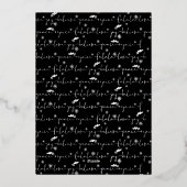 Moderne abstracte driehoeken foto's kerstboom folie feestdagenkaart (Achterkant)