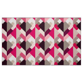 Moderne Abstracte driehoeken, Fuchsia Pink en Grey Stof (Fat Quarter)