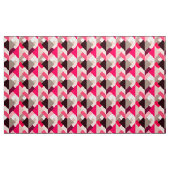 Moderne Abstracte driehoeken, Fuchsia Pink en Grey Stof (Yard (91,4 cm))