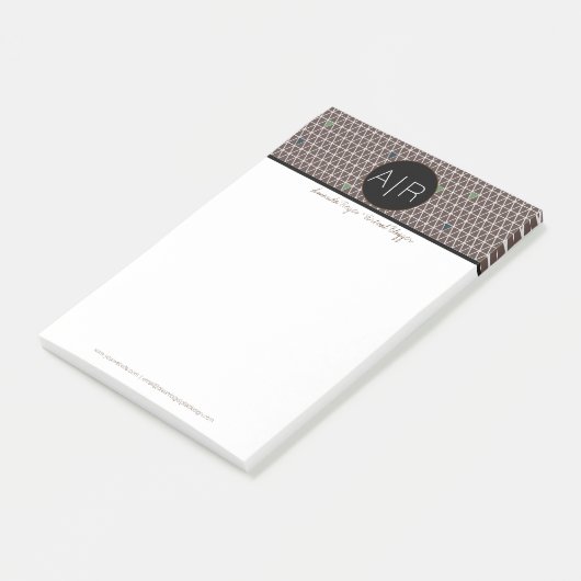 Moderne Abstracte driehoekige camo Post-it® Notes (Schuin)