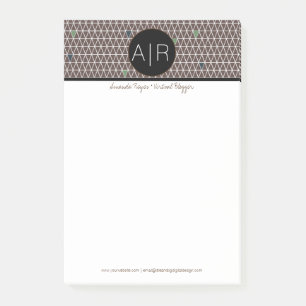 Moderne Abstracte Driehoekige Camouflage Post-it® Notes