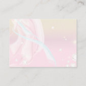 Moderne Abstracte drift-peach roze bruiloft Informatiekaartje (Achterkant)