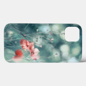 Moderne Abstracte Droomachtige Klaprozen op Teal Case-Mate iPhone Case (Achterkant (horizontaal))