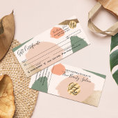 Moderne Abstracte Earth Tones Gold Cadeaubon