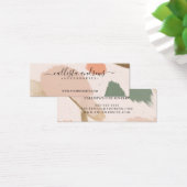 Moderne Abstracte Earth Tones Gold Earring Display Mini Visitekaartjes (Bureau)