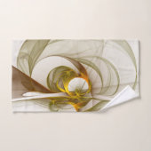 Moderne Abstracte edelmetaalkleuren Fractal Bad Handdoek (Handdoek)