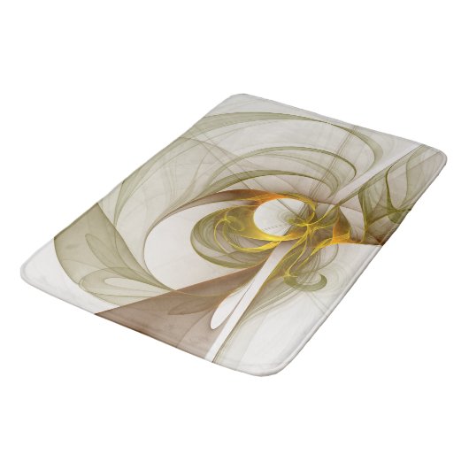 Moderne Abstracte edelmetaalkleuren Fractal Badmat (Gekanteld)