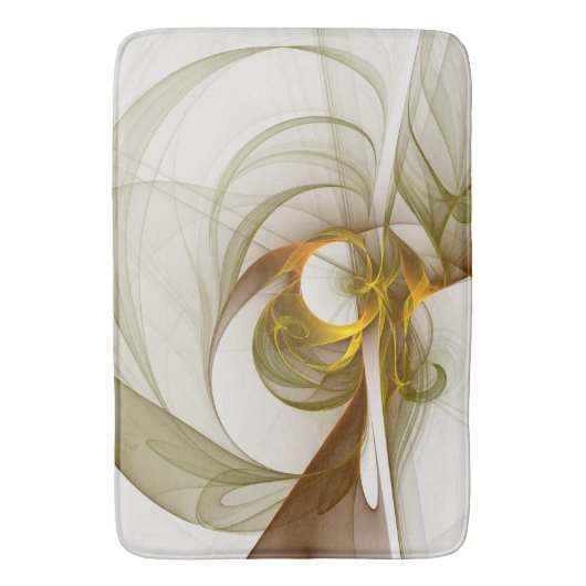 Moderne Abstracte edelmetaalkleuren Fractal Badmat (Voorkant Verticaal)