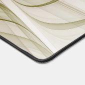 Moderne Abstracte edelmetaalkleuren Fractal Bureaumat (Hoek)