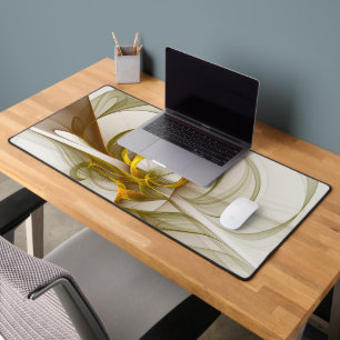 Moderne Abstracte edelmetaalkleuren Fractal Bureaumat