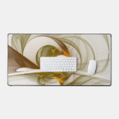 Moderne Abstracte edelmetaalkleuren Fractal Bureaumat (Keyboard & Muis)