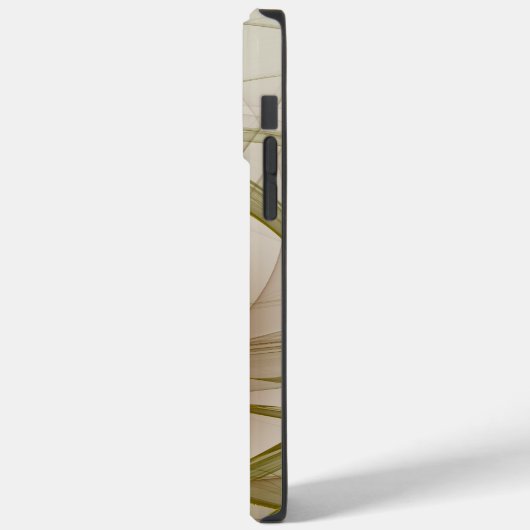 Moderne Abstracte edelmetaalkleuren Fractal Case-Mate iPhone Case (Achterkant / Links)