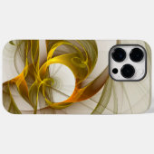 Moderne Abstracte edelmetaalkleuren Fractal Case-Mate iPhone Case (Achterkant (horizontaal))
