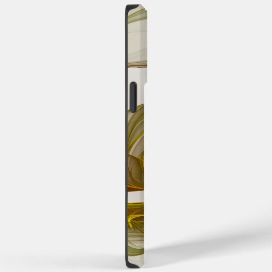 Moderne Abstracte edelmetaalkleuren Fractal Case-Mate iPhone Case (Achterkant / Rechts)