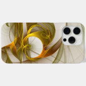 Moderne Abstracte edelmetaalkleuren Fractal Case-Mate iPhone Case (Achterkant (horizontaal))