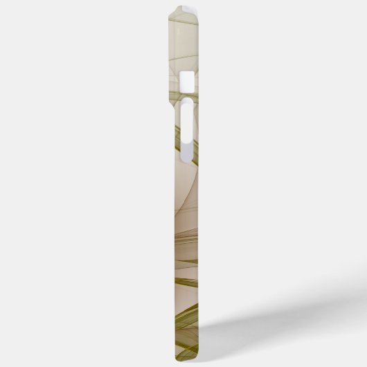 Moderne Abstracte edelmetaalkleuren Fractal Case-Mate iPhone Case (Achterkant / Links)