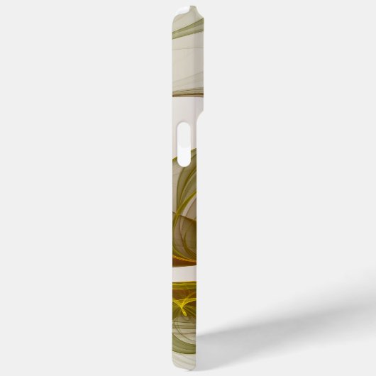 Moderne Abstracte edelmetaalkleuren Fractal Case-Mate iPhone Case (Achterkant / Rechts)