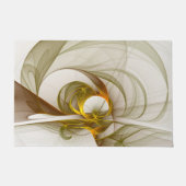 Moderne Abstracte edelmetaalkleuren Fractal Deurmat (Voorkant)