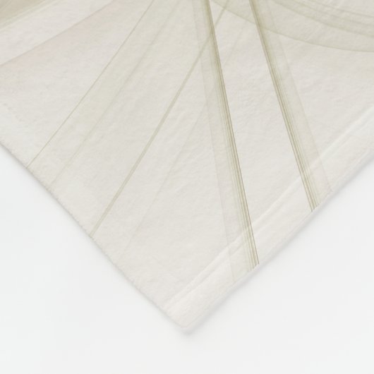 Moderne Abstracte edelmetaalkleuren Fractal Fleece Deken (Hoek)