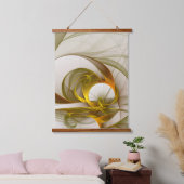Moderne Abstracte edelmetaalkleuren Fractal Hangend Wandkleed (Slaapkamer)
