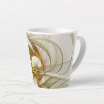 Moderne Abstracte edelmetaalkleuren Fractal