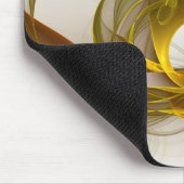 Moderne Abstracte edelmetaalkleuren Fractal Muismat (Hoek)