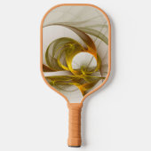 Moderne Abstracte edelmetaalkleuren Fractal Pickleball Paddle (Achterkant)