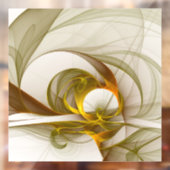 Moderne Abstracte edelmetaalkleuren Fractal Raamsticker (Vel 2)