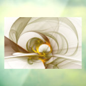 Moderne Abstracte edelmetaalkleuren Fractal Raamsticker (Vel 3)