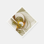 Moderne Abstracte edelmetaalkleuren Fractal Servet (Hoek)