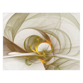 Moderne Abstracte edelmetaalkleuren Fractal Tafelkleed