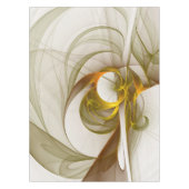 Moderne Abstracte edelmetaalkleuren Fractal Tafelkleed (Voorkant)