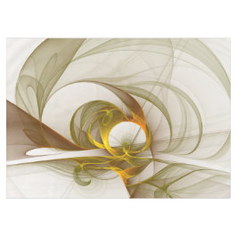 Moderne Abstracte edelmetaalkleuren Fractal Tafelkleed