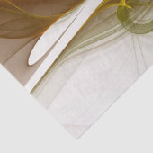 Moderne Abstracte edelmetaalkleuren Fractal Tissuepapier (Detail)