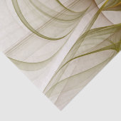 Moderne Abstracte edelmetaalkleuren Fractal Tissuepapier (Detail)