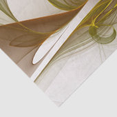 Moderne Abstracte edelmetaalkleuren Fractal Tissuepapier (Detail)