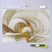 Moderne Abstracte edelmetaalkleuren Fractal Tissuepapier (Craft)