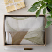 Moderne Abstracte edelmetaalkleuren Fractal Tissuepapier (Geschenk)