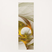 Moderne Abstracte edelmetaalkleuren Fractal Yogamat (Voorkant)