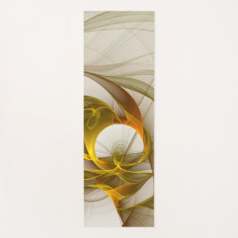Moderne Abstracte edelmetaalkleuren Fractal Yogamat