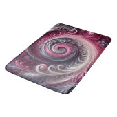 Moderne Abstracte Eenvoudige Draaiende Roze en Paa Badmat (Gekanteld)
