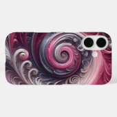 Moderne Abstracte Eenvoudige Draaiende Roze en Paa Case-Mate iPhone Case (Achterkant (horizontaal))
