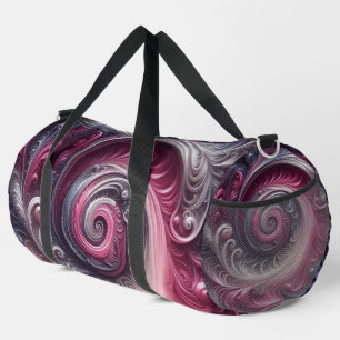 Moderne Abstracte Eenvoudige Draaiende Roze en Paa Plunjezak