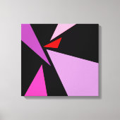 Moderne Abstracte eenvoudige geometrische roze roz Canvas Afdruk (Voorkant)