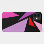Moderne Abstracte eenvoudige geometrische roze roz Case-Mate iPhone Case (Achterkant (horizontaal))