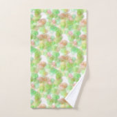 Moderne Abstracte Elegant Blue Green Yellow White Bad Handdoek (Handdoek)