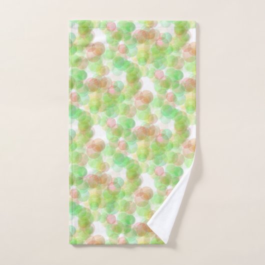 Moderne Abstracte Elegant Blue Green Yellow White Bad Handdoek (Handdoek)