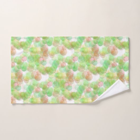 Moderne Abstracte Elegant Blue Green Yellow White Bad Handdoek (Handdoek)